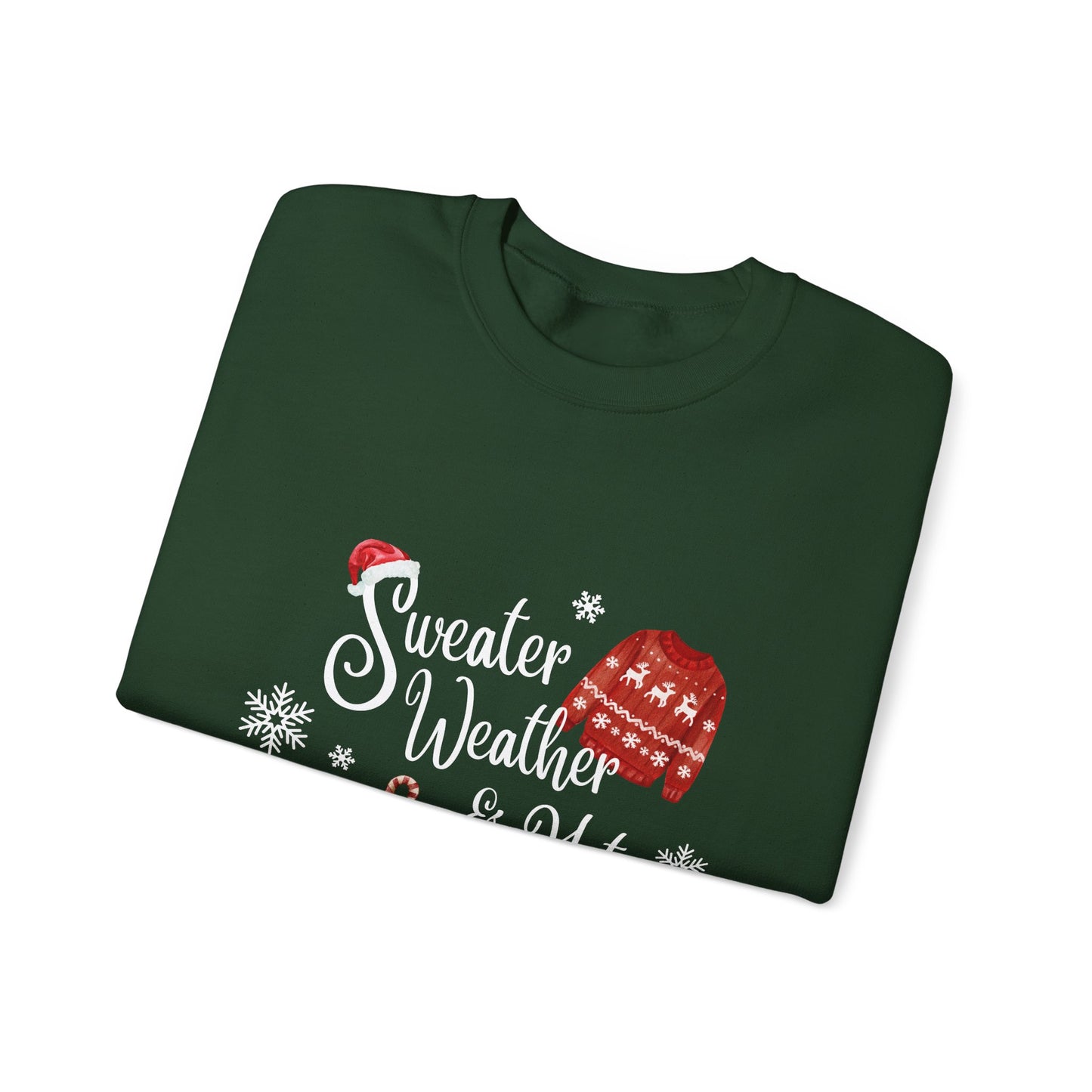 Cozy Holiday Crewneck Sweatshirt, Perfect Gift for Christmas, Sweater Weather Gift, Relaxed Fit, Winter Outfit, Festive Apparel