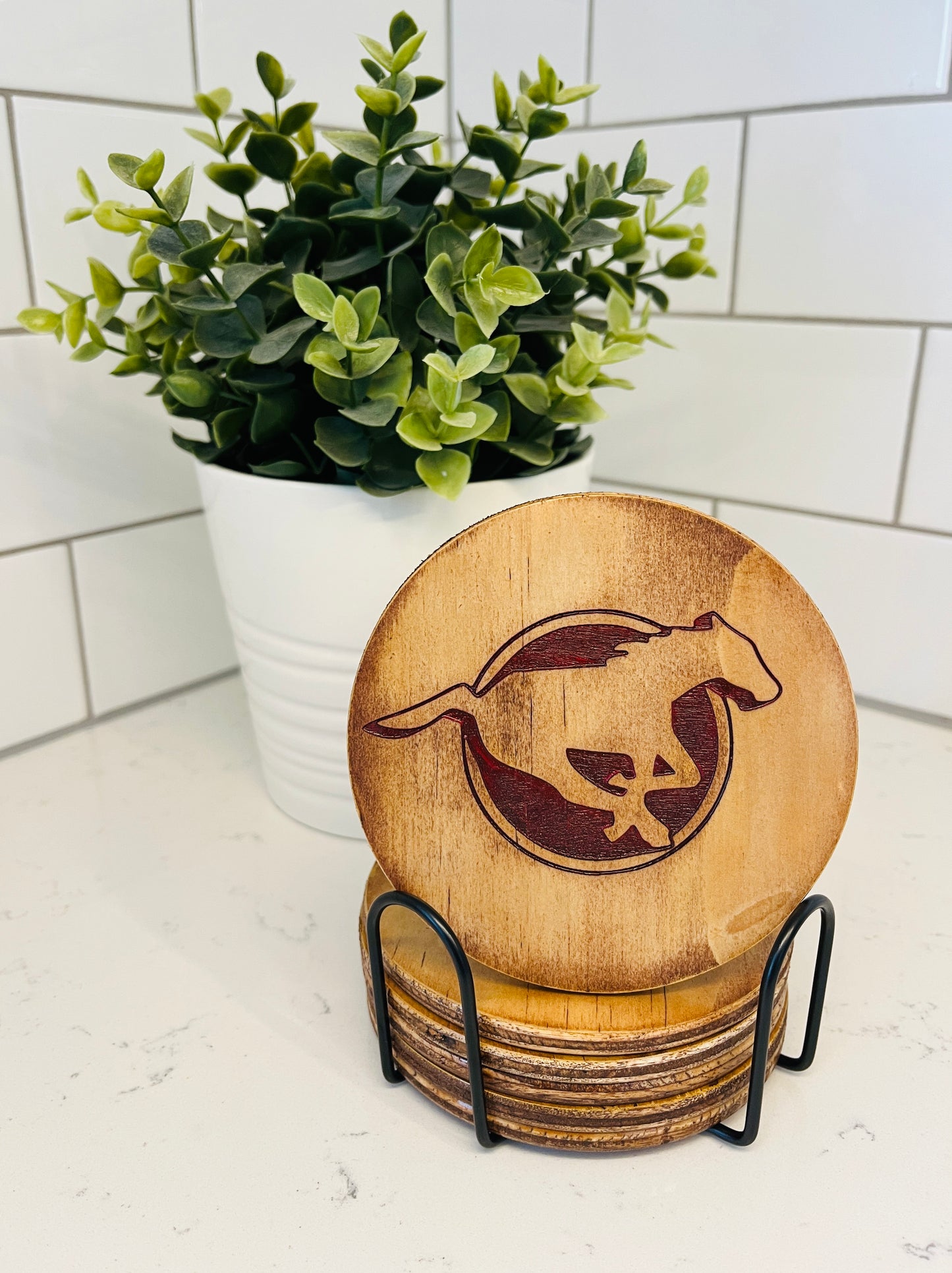 Coaster Set - Calgary Stampeders