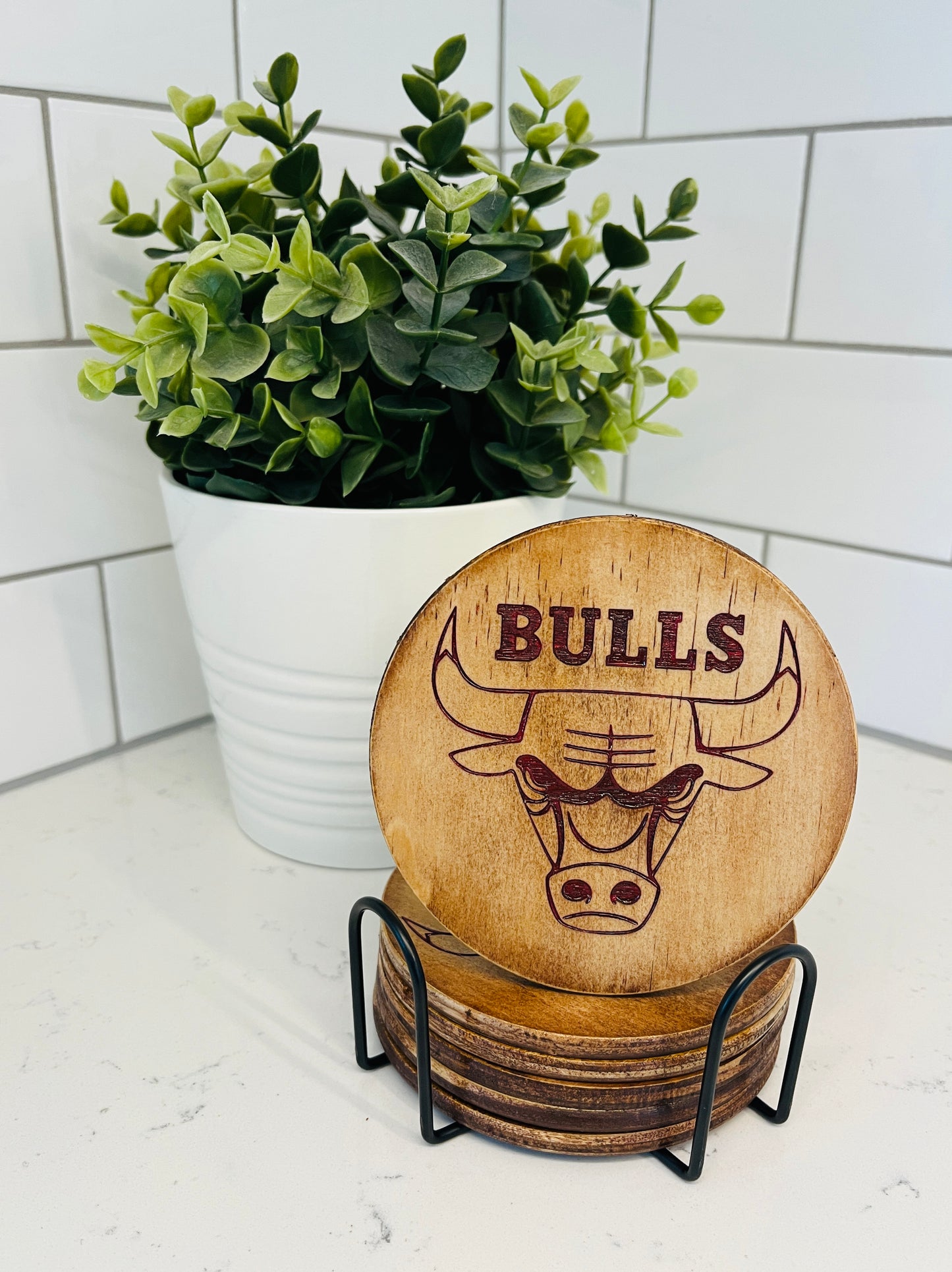 Coaster Set - Chicago Bulls