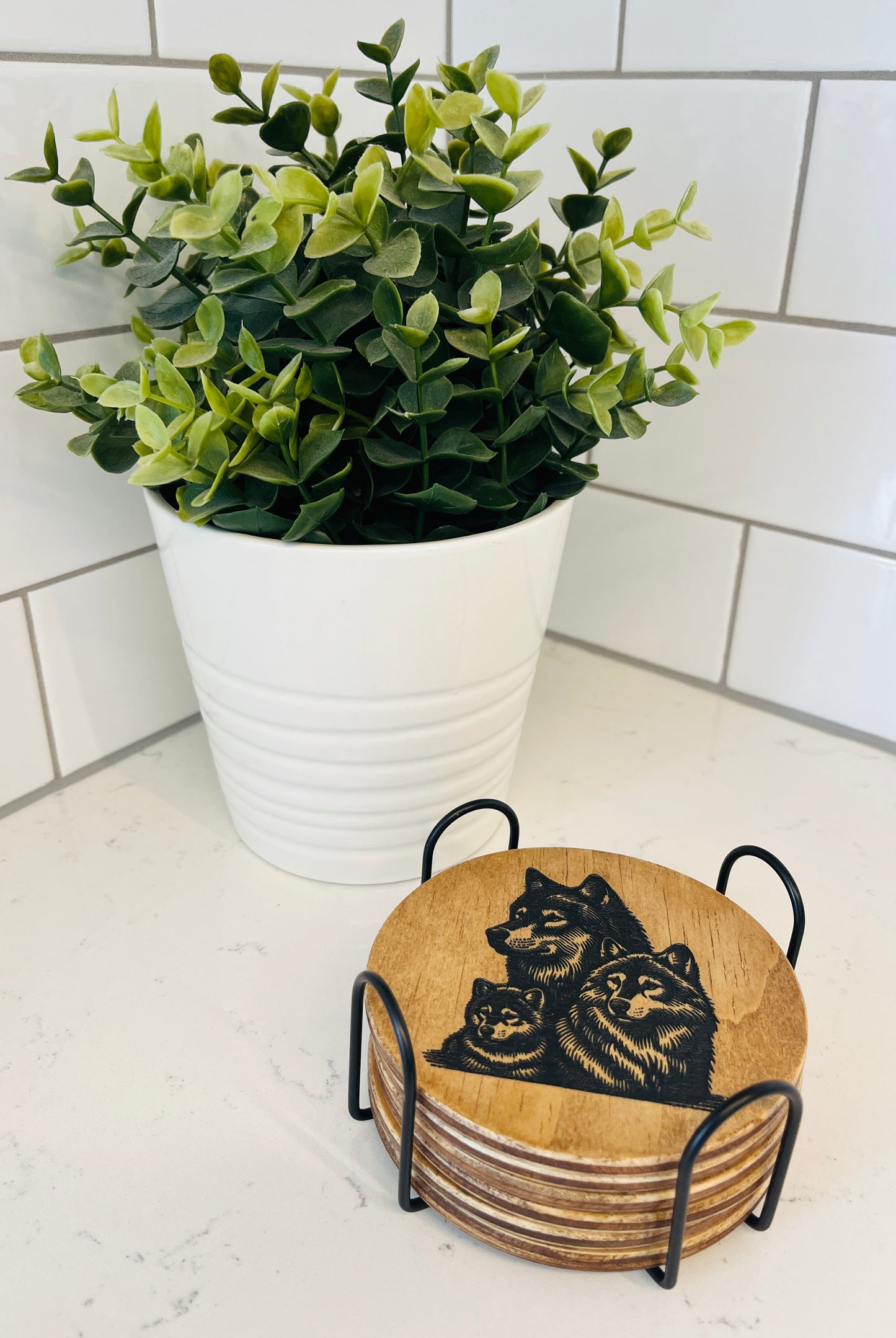 Coaster Set - Wolf