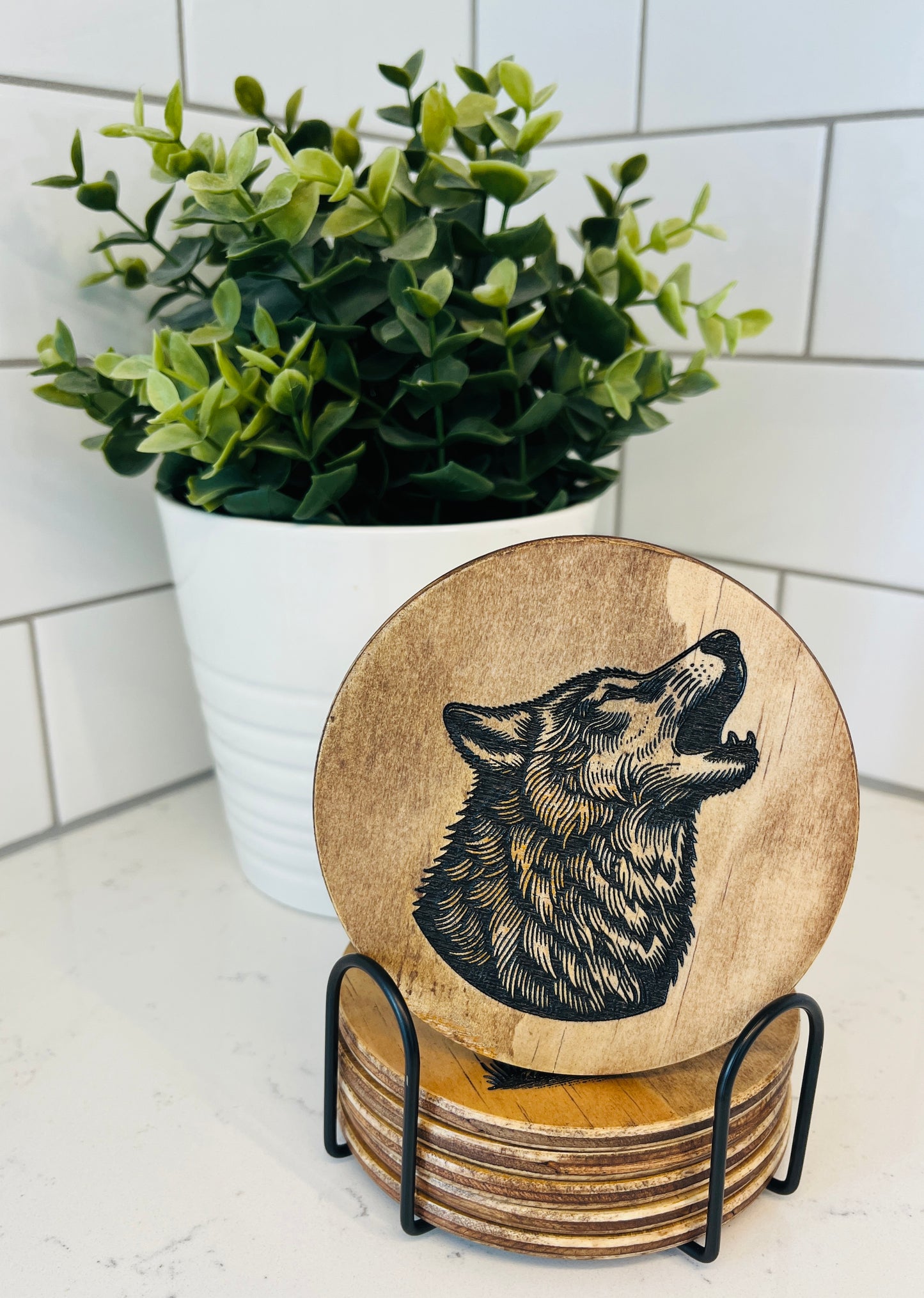 Coaster Set - Wolf