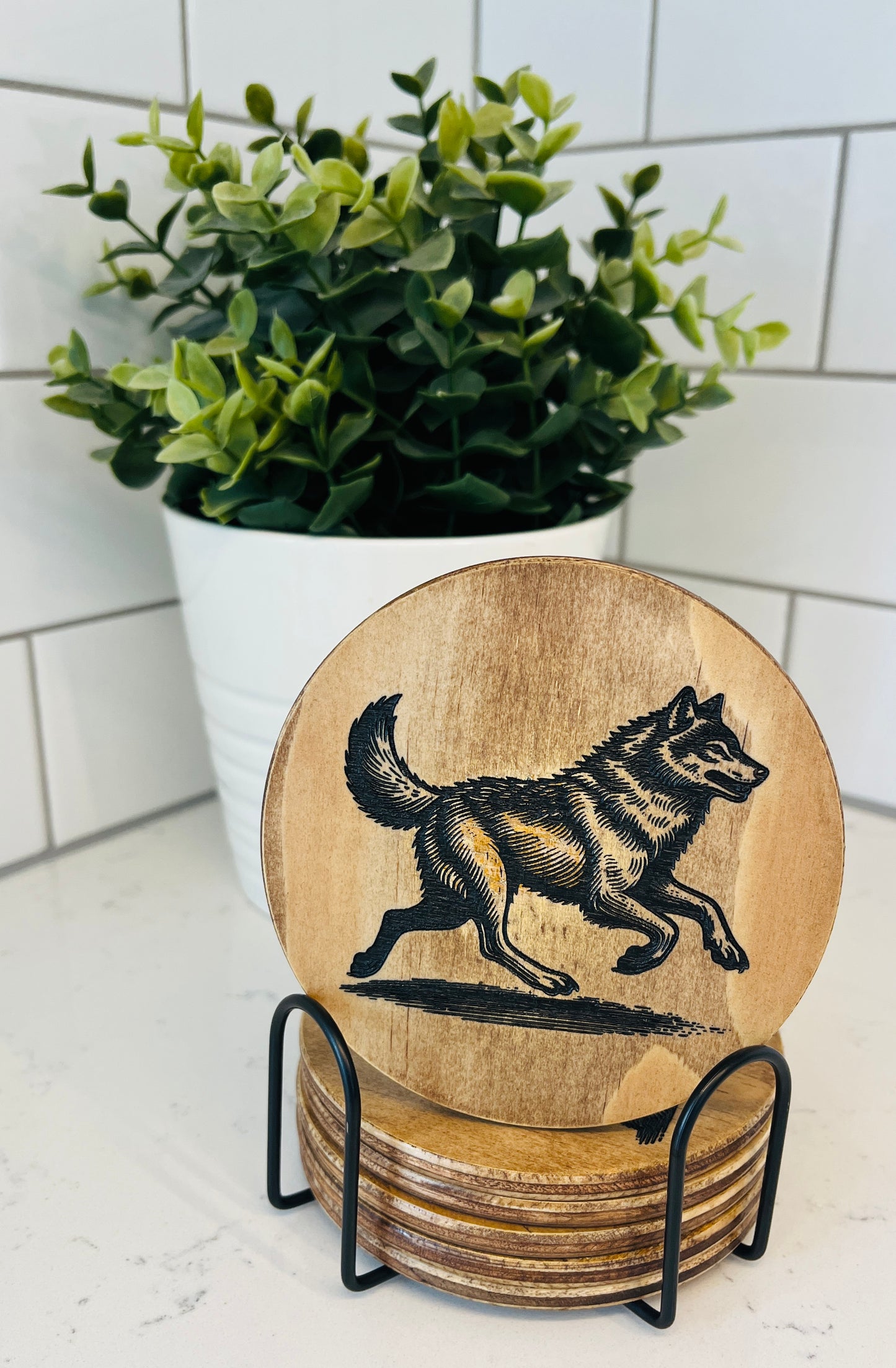 Coaster Set - Wolf