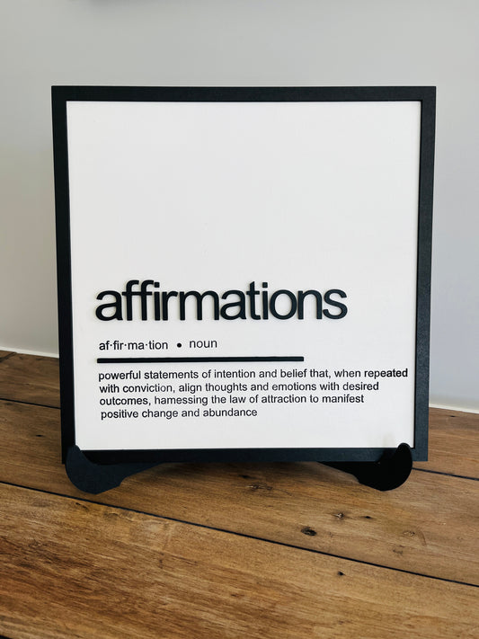 Affirmations Wall Art
