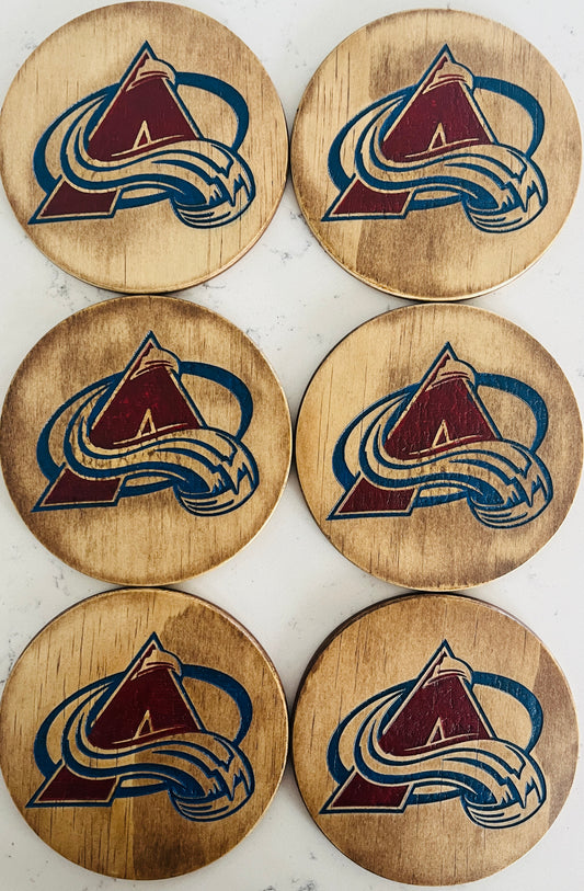 Coaster Set - Colorado Avalanche