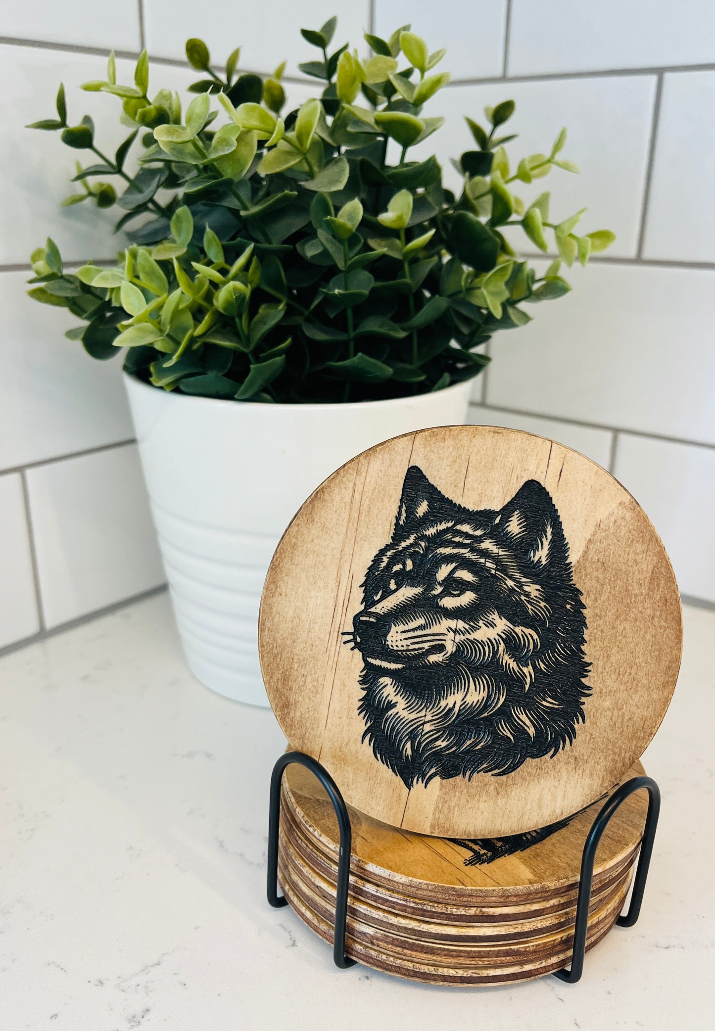 Coaster Set - Wolf