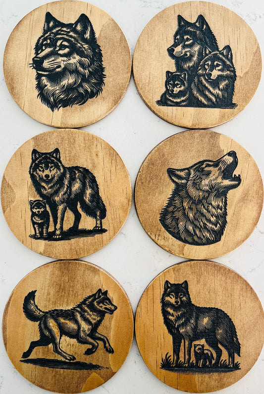 Coaster Set - Wolf